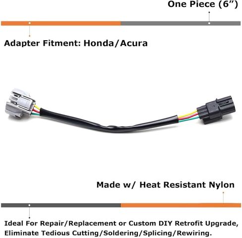 iJDMTOY K-Series to B-Series MAP TPS Sensor Conversion Adapter Connector Harness Compatible with Honda 2003-07 Accord, 2002-05 Civic, 2003-06 Element, 2002-06 CR-V, Acura 2002-06 RSX in Saudi Arabia