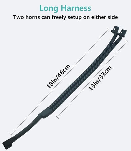 مجموعة أسلاك توصيل محول 1 إلى 2 لبوق السيارة متوافقة مع قابس بوق شاحنة ToyotaCars، كابل محول مقسم Y، 18 بوصة in Kuwait