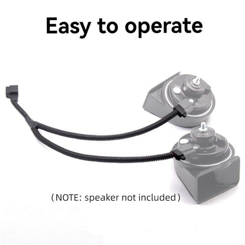 مجموعة أسلاك توصيل محول 1 إلى 2 لبوق السيارة متوافقة مع قابس بوق شاحنة ToyotaCars، كابل محول مقسم Y، 18 بوصة in Kuwait