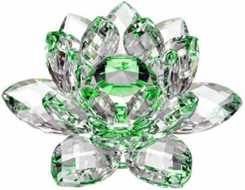 Amlong Crystal 4 inch Clear Crystal Lotus Flower with Gift Box in Saudi Arabia
