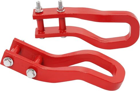 خطافات السحب الأمامية متوافقة مع 2020-2025 شيفروليه سيلفرادو 2500 HD 3500 HD استبدال 84513877 2 قطعة من الفولاذ الأحمر in Kuwait