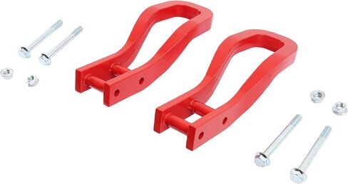 خطافات السحب الأمامية متوافقة مع 2020-2025 شيفروليه سيلفرادو 2500 HD 3500 HD استبدال 84513877 2 قطعة من الفولاذ الأحمر in Kuwait