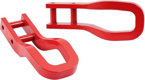 خطافات السحب الأمامية متوافقة مع 2020-2025 شيفروليه سيلفرادو 2500 HD 3500 HD استبدال 84513877 2 قطعة من الفولاذ الأحمر in Kuwait