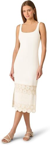 Adrianna Papell Women's Crochet Sheath Midi Dress in Saudi Arabia