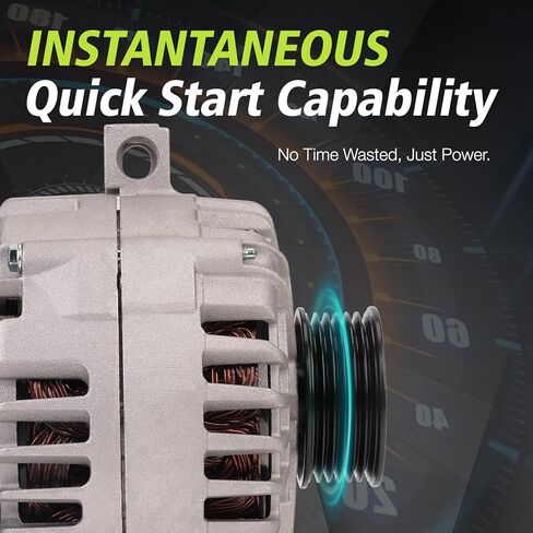 Alternator Compatible with Chevy 2007-2012 Colorado，Fit for GMC 2007-2012 Canyon，Fit for Hummer 2007-2010 H3, 2009-2010 H3T L5，Fit for Isuzu 2007-2008 i-290/i-370，Replace 11148N 8158843480 in Kuwait