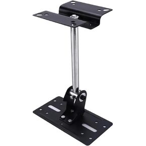 180 Degree Adjustable Easy to Install Steel Space Saving Hanging Wall Mount Bracket Speaker Stand Durable Black Home Ceiling in Saudi Arabia