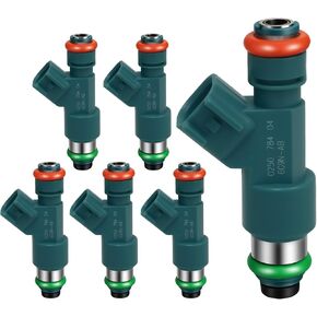 2007-2015 6Pcs Fuel Injectors Compatible for Volvo XC60 2010-2015 XC70 2008-2015 XC90 2007-2014 S80 2007-2014 V70 2008-2010 3.2L L6 Replace 307775010 307775015 in Kuwait
