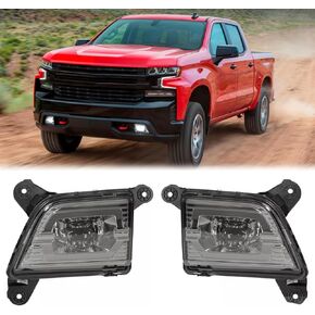 LED Fog Lights Lamps Fit For Chevy Silverado 1500 2500HD 3500HD 2019-2022 Clear Lens Chrome Housing LH+RH in Kuwait