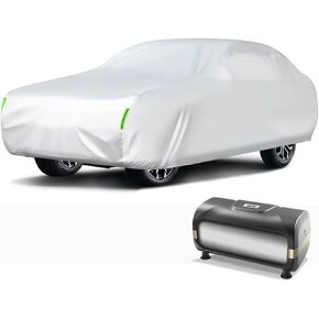 Automatic Car Cover Full Exterior Cover All Weather Waterproof Storage Case Remote Control 5 Layers Outdoor Rain UV Protection Universal Fit (HG-02P, 3L+) in Kuwait