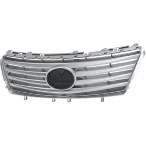 Front Bumper Grille Grill Assembly Compatible with 2010 2011 2012 Lexus ES350 Silver 5311233080；LX1200130 in Kuwait