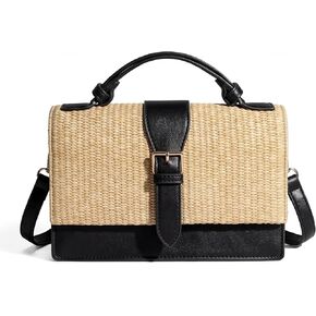 CHUNLI Summer Straw Crossbody Bag for Women Raffia Clutch Boho Shoulder Purse for Beach Vacation Everyday in Kuwait