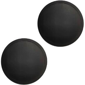 2 Pack Silicone Coasters for Drinks, Round Black Coasters with Grooved Design Cup Mat, Washable Durable Non-Slip Coasters Ideal for Coffee, Cold Drinks in the Kitchen or Bar in Kuwait
