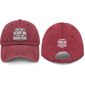 You Can’t Scare Me I Have Two Daughters Hat for Grandma Washed Distressed in Kuwait