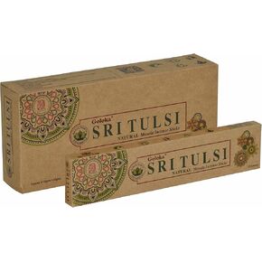 مجموعة أعواد البخور عالية الجودة من سلسلة جولوكا أورجانيكا - 6 صناديق بوزن 15 جرامًا (إجمالي 90 جرامًا) (سري تولسي) in Kuwait