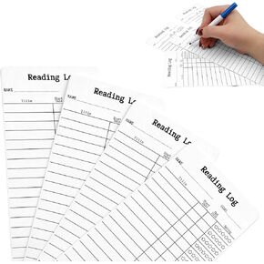 10 PCS 2026 Reading Tracker Bookmarks for Book Lovers, 2 x 6 Inch Double Sided Cardstock Reading Log and Scoring Paper Cards, 2026 New Year Reading List Goal Tracker for Students Teachers and Library in Kuwait