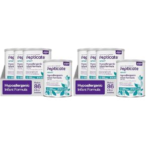 Pepticate Baby Formula, Hypoallergenic Powdered Infant Formula for Cow Milk Allergy, with Omega 3 DHA, ARA, Iron & Prebiotics, 13.2oz (Pack of 4) in Saudi Arabia