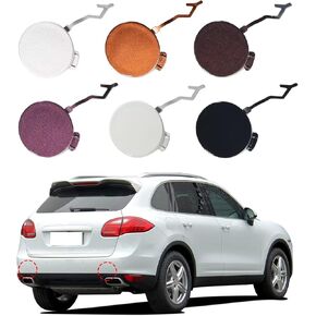 Rear Bumper Tow Hook Cover Cap Towing Eye for Porsche Cayenne 2011 2012 2013 2014 Bumper Cover Left Towing Hook Cover 95850544900 95850545000 (White, Left Driver Side) in Kuwait