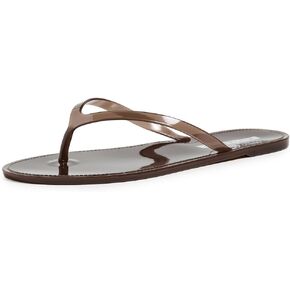 Black Suede Studio Women's Crystal Jelly Flip Flops in Kuwait