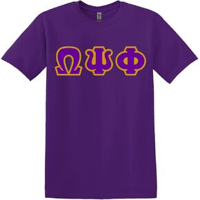 Omega Psi Phi Twill Letter Shirt in Kuwait