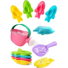 Toddler Bath Toys for Kids Ages 1-3 6 PCS Mold Free Bath Toys for Babies12-18 Months Bathtub Toys for Kids Pool Toys Water Toys for 1 2 3 4 5 6 Years Old Girls Boys in Kuwait