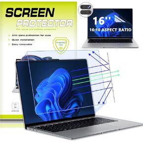 【عبوتان】واقي شاشة مضاد للضوء الأزرق مقاس 14 بوصة مع غطاء كاميرا متوافق مع HP Pavilion/HP Chromebook/HP Stream /HP ProBook//Dell/Acer/Asus/Samsung/Lenovo/Toshiba/Sony/MSI/LG/Razer Blade، in Kuwait