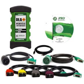 ماسح ضوئي للشاحنة شديد التحمل لـ Noregon DLA+ 2.0 طقم محول لـ JPRO، أداة تشخيص الماسح الضوئي للديزل مع برنامج 2025 V3.1 (2025 V3.1Help التثبيت عن بعد) in Kuwait