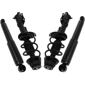 Struts - 2Pcs Front Complete Struts Spring Assembly + 2Pcs Rear Shock Absorbers Fits 2012-2017 for Kia Rio Full Set Front Rear Complete Struts with 172707 172706 5672 - Set of 4 in Kuwait