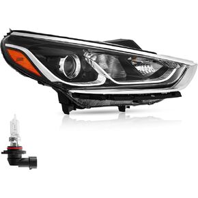 TODO Headlight Assembly Compatible with Hyundai Sonata 2018 2019, Halogen w/Bulbs, Right Passenger Side (92101-C2500) in Kuwait