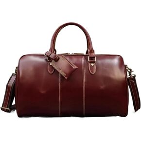 Handbag For Men Leather Travel Travelling Laptop Handbags Unisex Cow Skin Hand Luggage Bag in Kuwait
