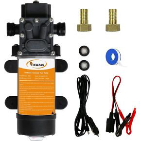 مضخة نقل الوقود 12 فولت 80 وات، تتحرك حتى 120 جالون من الغاز أو الديزل في الساعة، مناسبة للمركبات والقوارب والمعدات والبنزين والديزل in Kuwait