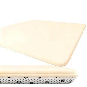 حصيرة 48 × 48 بيج للأطفال-جلود نباتي مكافحة بالماء ، حصيرة أرضية ناعمة وسهلة التنظيف للزحف واللعب in Kuwait