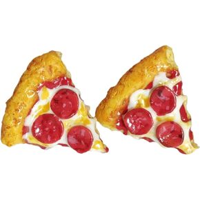 Miniature Realistic Pizza Stud Earrings for Women, Girls, Button Earrings for Women, stainless steel earrings. in Kuwait