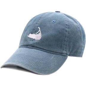Smathers & Branson Nantucket Island Needlepoint Hat in Steel Blue in Kuwait