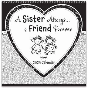 Blue Mountain Arts 2025 Hanging Wall Calendar (A Sister Always… a Friend Forever) by Marci & the Children of the Inner Light Is a Sweet Gift for a Sister—12 Months, 12 x 12 inches in Kuwait