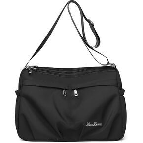 WITERY Crossboby Bags for Women Waterproof Multi-Pocket Nylon Crossboby Purse Medium Purses Shoulder Handbags Pocketbooks in Kuwait