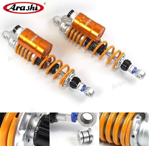 Arashi 360mm /14" Nitrogen Charged Shocks Absorbers Rear Suspensions for Harley-Davidson XG750A Street Rod 750 2017-2018, XR1200 Sportster 1200 2008-2013, XR1200X Sportster 1200 2010-2013, Gold in Kuwait