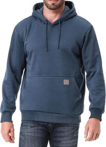 Men's Relaxed Fit Fleece-Lined Pullover Hooded Sweatshirt Comfortable and Soft in Saudi Arabia