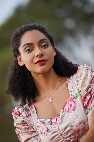 قلادة من الفضة الإسترليني عيار 925 مكعبة الزركونيوم بقلادة الملاك الحارس للنساء من الذهب الوردي مجوهرات على شكل قلب هدايا فريدة للنساء in Kuwait