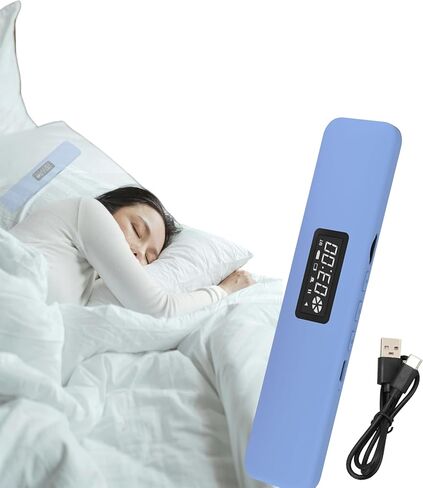 Under Pillow Speaker Bluetooth, Mini Bone Conduction Speaker, Bluetooth Sleep Headphones with Display for Sleeping, Sleepbar White Noise for Side Sleepers, Speaker for Insomniacs (Blue) in Saudi Arabia