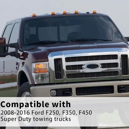 غطاء أغطية مرآة متوافق مع 2008-2016 Ford F250 F350 F450 غطاء مرآة جانبية ملحقات سحب فائقة التحمل (نمط أبيض) in Kuwait