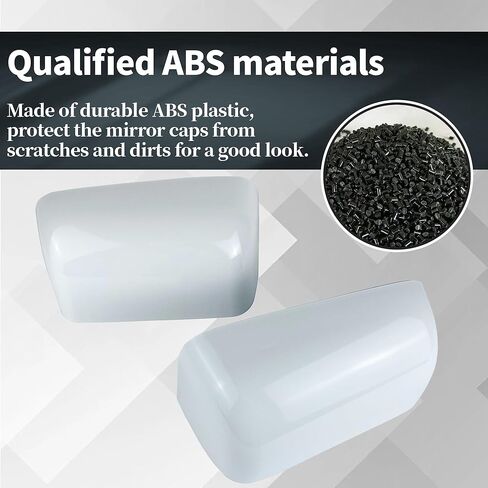 غطاء أغطية مرآة متوافق مع 2008-2016 Ford F250 F350 F450 غطاء مرآة جانبية ملحقات سحب فائقة التحمل (نمط أبيض) in Kuwait