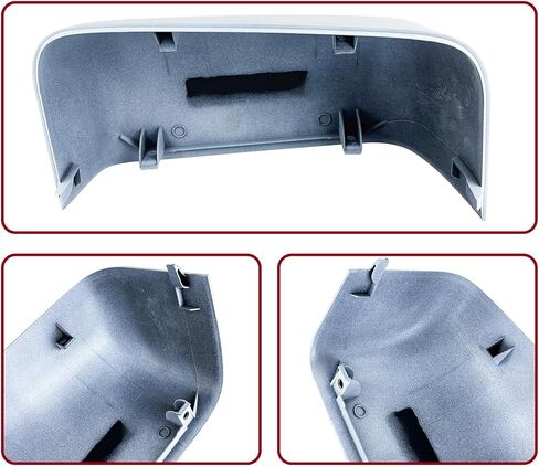 غطاء أغطية مرآة متوافق مع 2008-2016 Ford F250 F350 F450 غطاء مرآة جانبية ملحقات سحب فائقة التحمل (نمط أبيض) in Kuwait