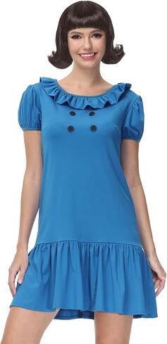 Maisolly Halloween Women's Costume Adult Puff Sleeve Mini Cospaly Party Dress in Saudi Arabia