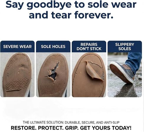 12pcs Non-Slip Shoe Pads, Anti Slip Shoe Grips, Self-Adhesive Anti-Skid Rubber Sole Protectors with Noise Reduction for High Heels, Leather Shoes, Boots, Sandals, Brown in Saudi Arabia
