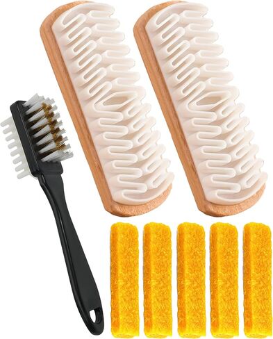 8PCS Suede Eraser and Brush Kit, Soft Cleaner for Shoes Jacket Nubuck Removing Stains in Kuwait