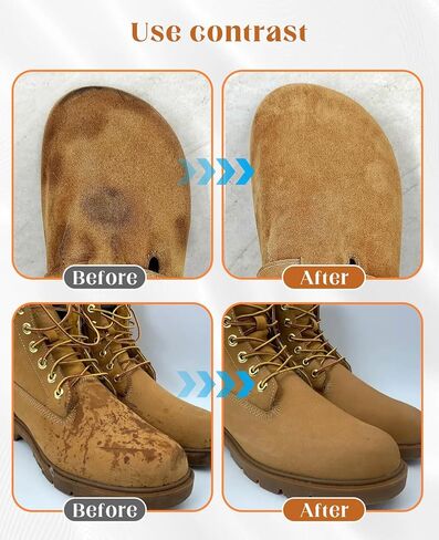 8PCS Suede Eraser and Brush Kit, Soft Cleaner for Shoes Jacket Nubuck Removing Stains in Kuwait