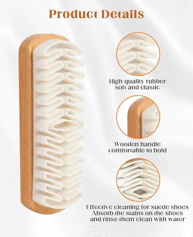8PCS Suede Eraser and Brush Kit, Soft Cleaner for Shoes Jacket Nubuck Removing Stains in Kuwait