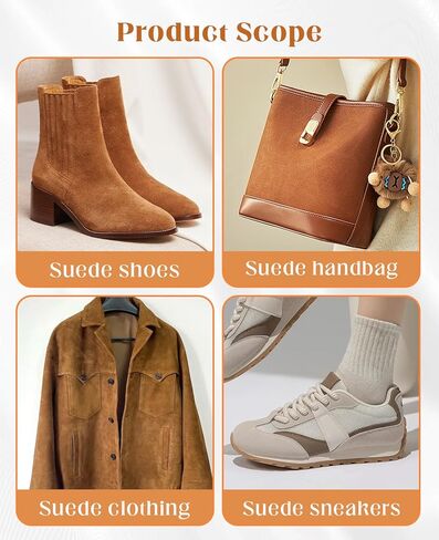 8PCS Suede Eraser and Brush Kit, Soft Cleaner for Shoes Jacket Nubuck Removing Stains in Kuwait