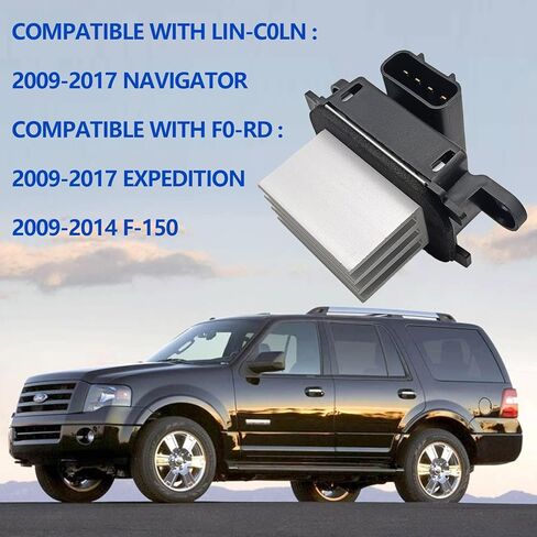 BL3Z19E624A Blower Motor Resistor Compatible With Lincoln Navigator For 2009-2017 Expedition F150 Replaces OE #YH1829 4P1803 RU893 in Kuwait