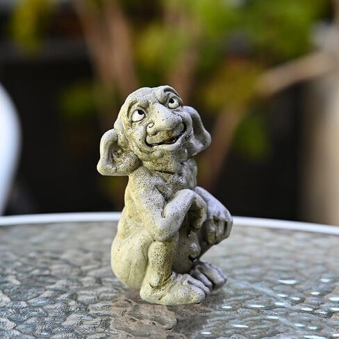 Acxico قطعة واحدة من منحوتة Gargoyle القوطية - تمثال ترول من الراتنج، مظهر يشبه الحجر، زينة ديكور المنزل والحديقة، مثالية للهالوين والمهرجانات، مناسبة للحديقة الخارجية والعرض الداخلي in Saudi Arabia